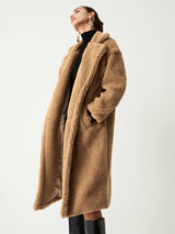 Fashion Faux Fur Longline Coat