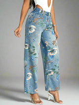 Missy - Flower Jeans für mühelosen Stil