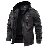 Caleb - Herren Lederjacke aus echtem Leder