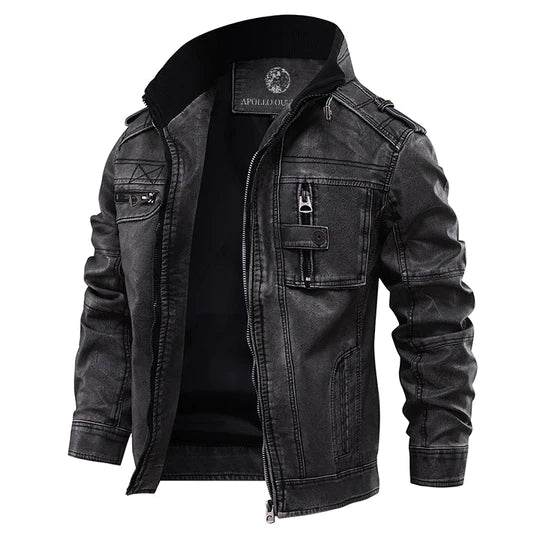 Caleb - Herren Lederjacke aus echtem Leder