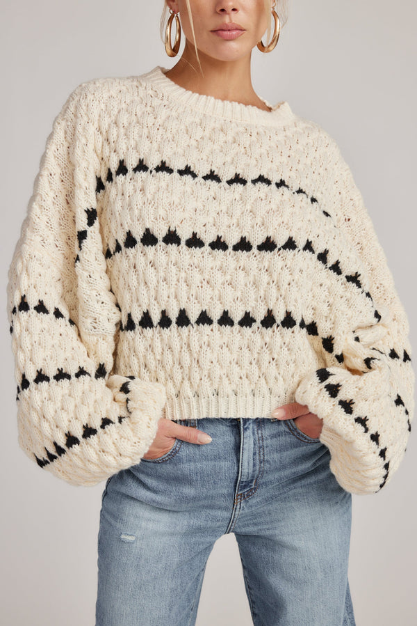 Bethany – Strickpullover mit Puffärmeln