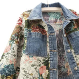 Hayley - Blumen-Jeansjacke für Damen