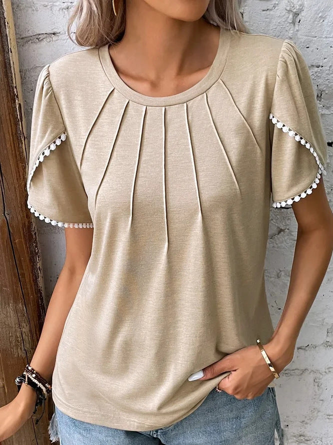 Babette - Stilvolle Bluse mit Vintage Flair Khaki