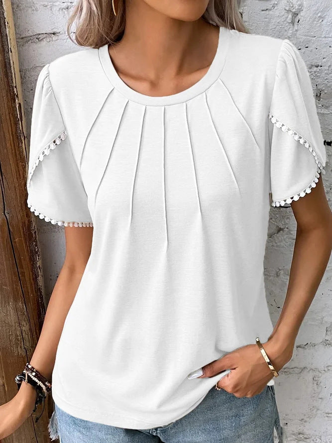 Babette - Stilvolle Bluse mit Vintage Flair WeiB