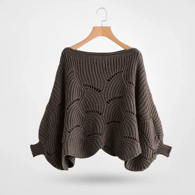 Emellia - Stilvoller Strickpullover mit Fledermausärmeln