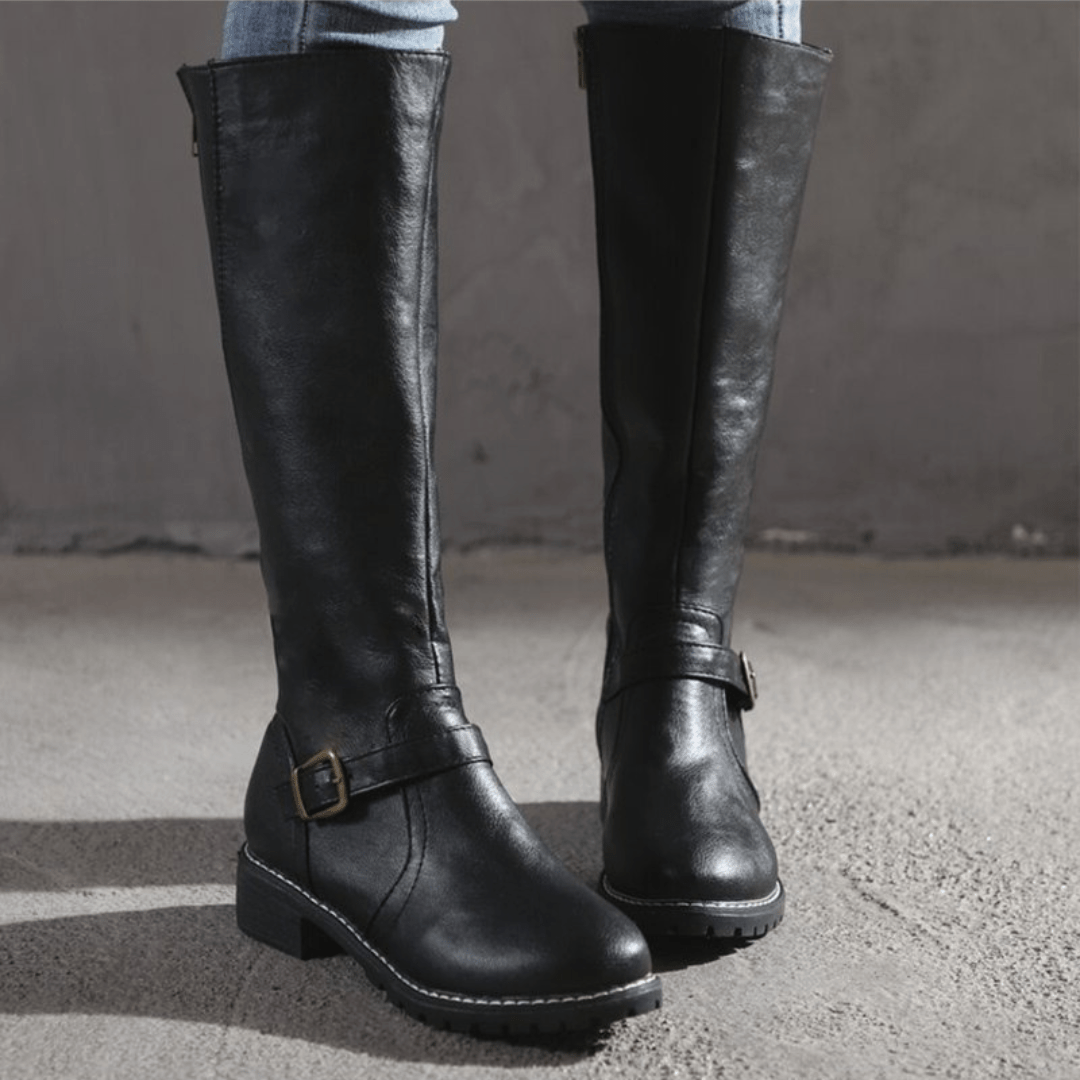 Beatrice - Hohe Stiefel Eleganz & Komfort Schwarz
