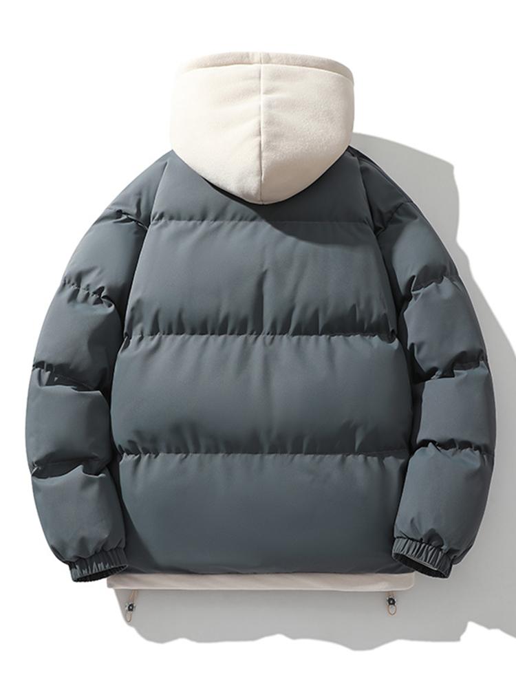 Bennois - Klassische Herren Pufferjacke Grau
