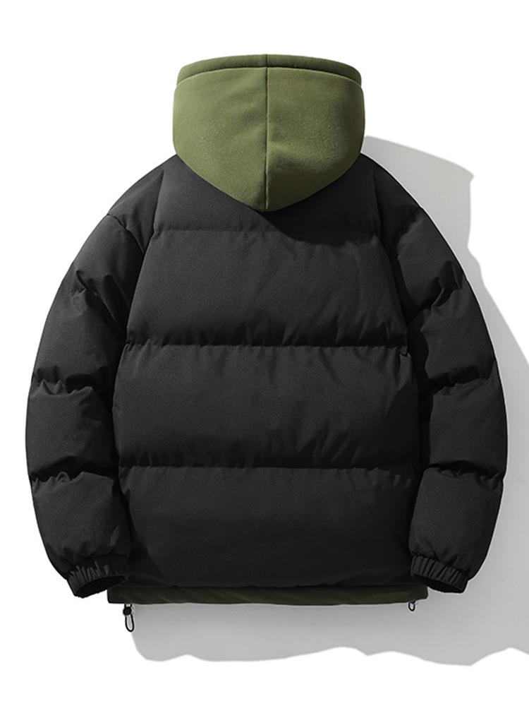 Bennois - Klassische Herren Pufferjacke Schwarz