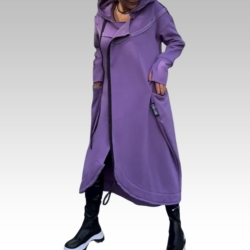 Berna - Lightweight Breathable Zip Hoodie LILA