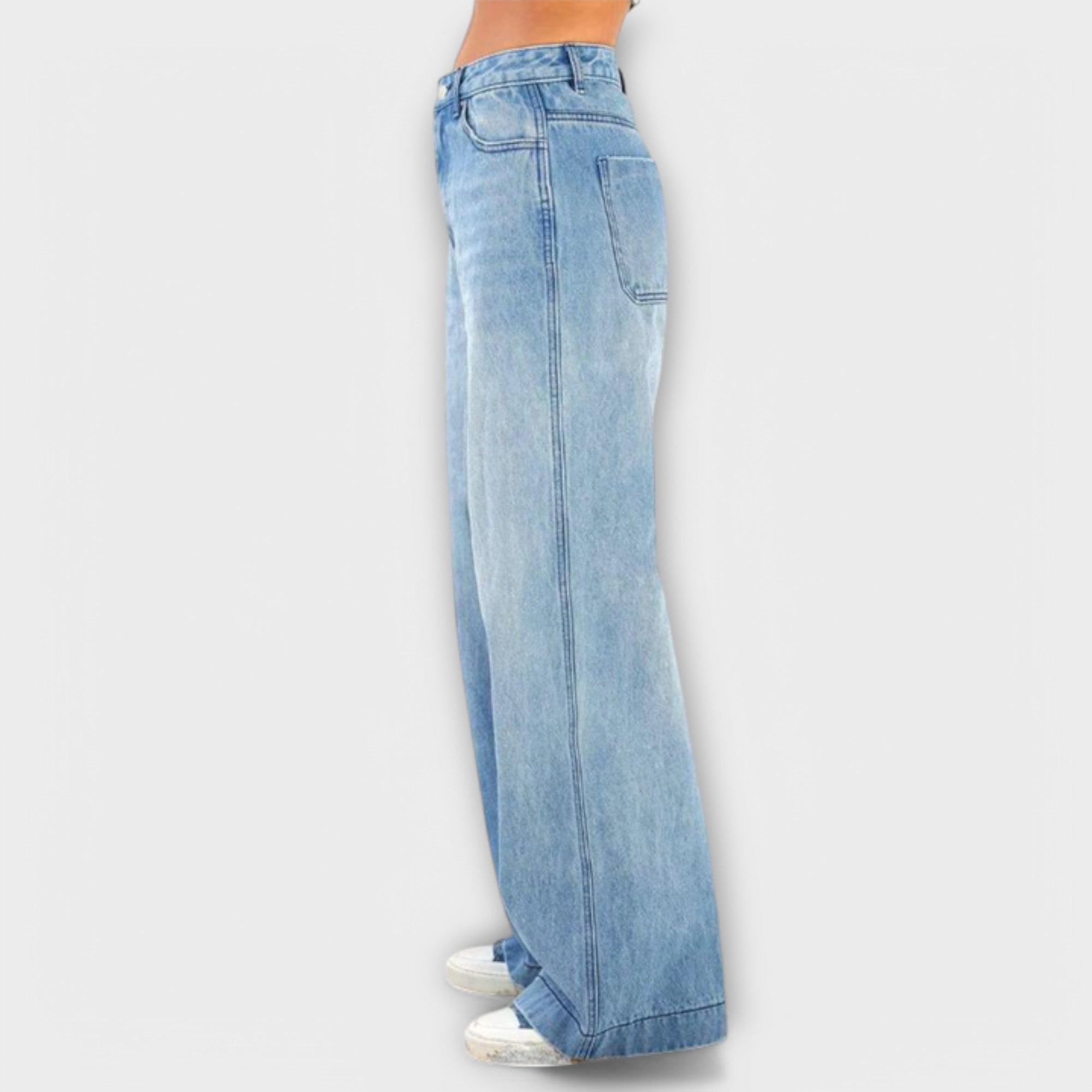 Bertina - Damen-Baggy-Hose Blau 3