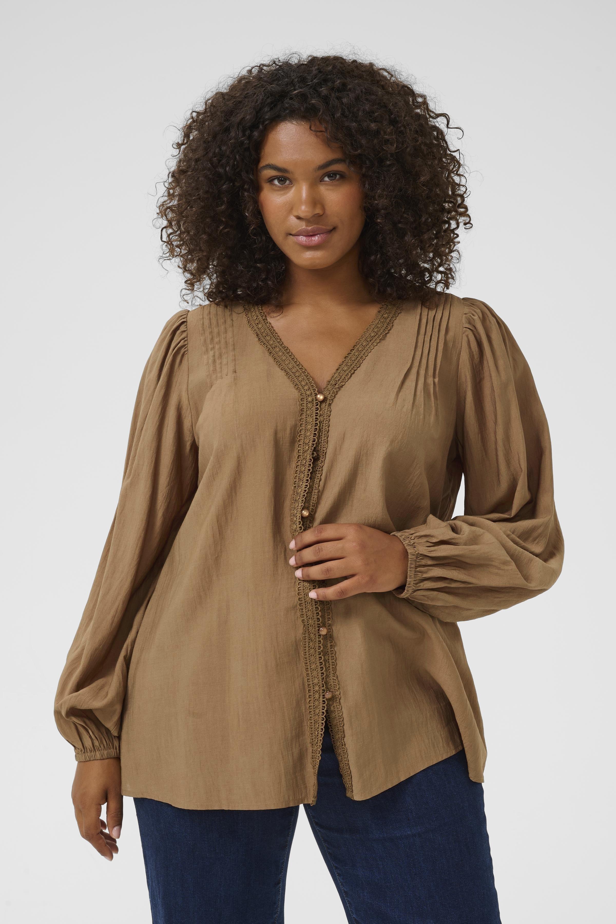 Bethan - Hellbraun Bluse KCmirana 1