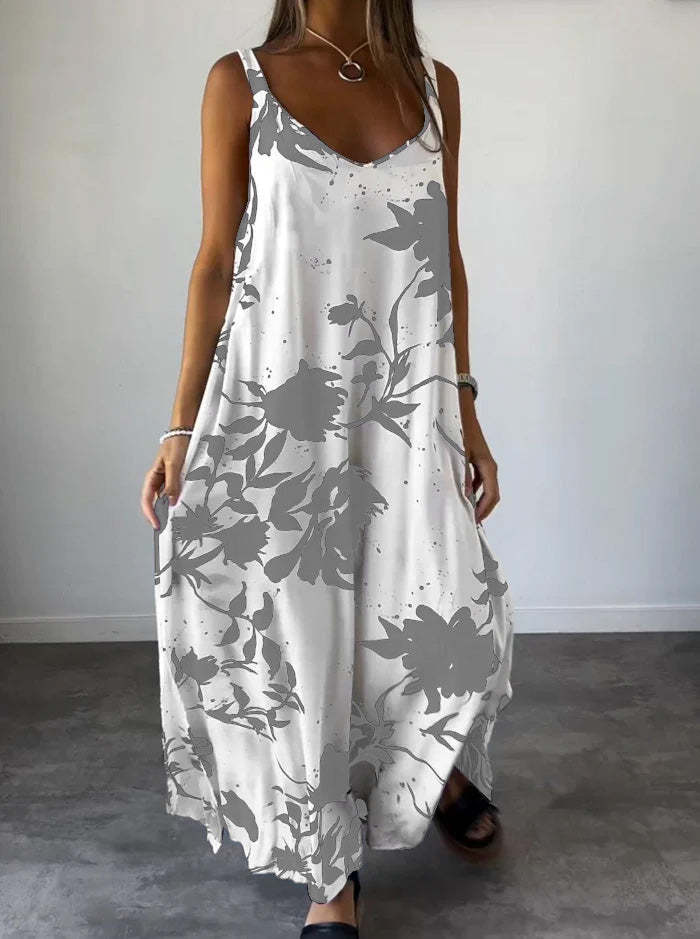 Bettina- Damen Sommerkleid  Grau 1