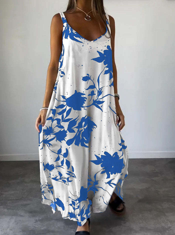 Bettina- Damen Sommerkleid Himmelblau 1-0-cib