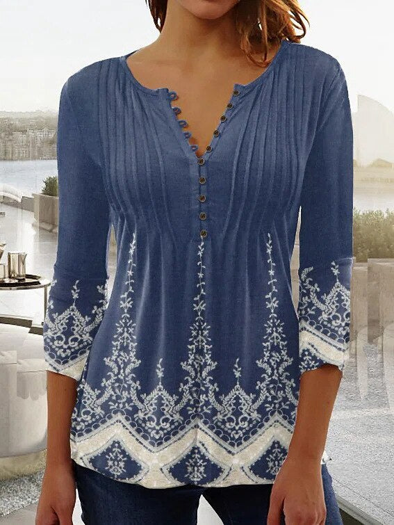 Bettina - Elegantes Oberteil für Damen blau