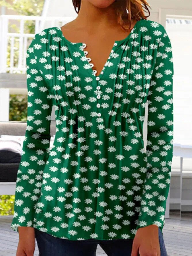 Bettina - Elegantes Oberteil für Damen dunkelgrun