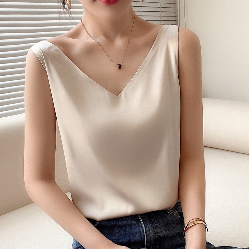 Bianca - Elegantes Top für Damen beige