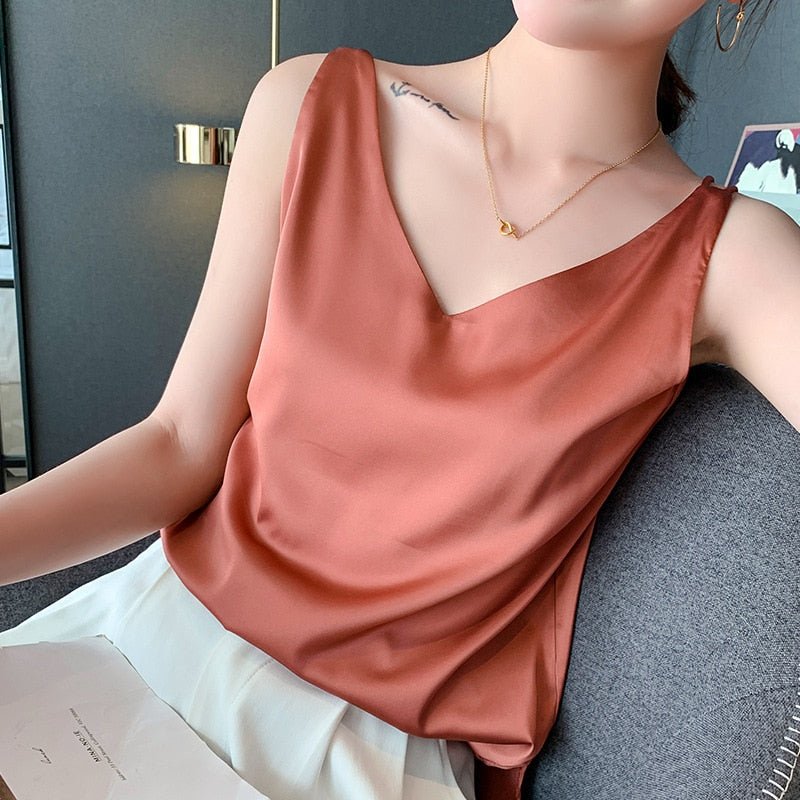 Bianca - Elegantes Top für Damen orange