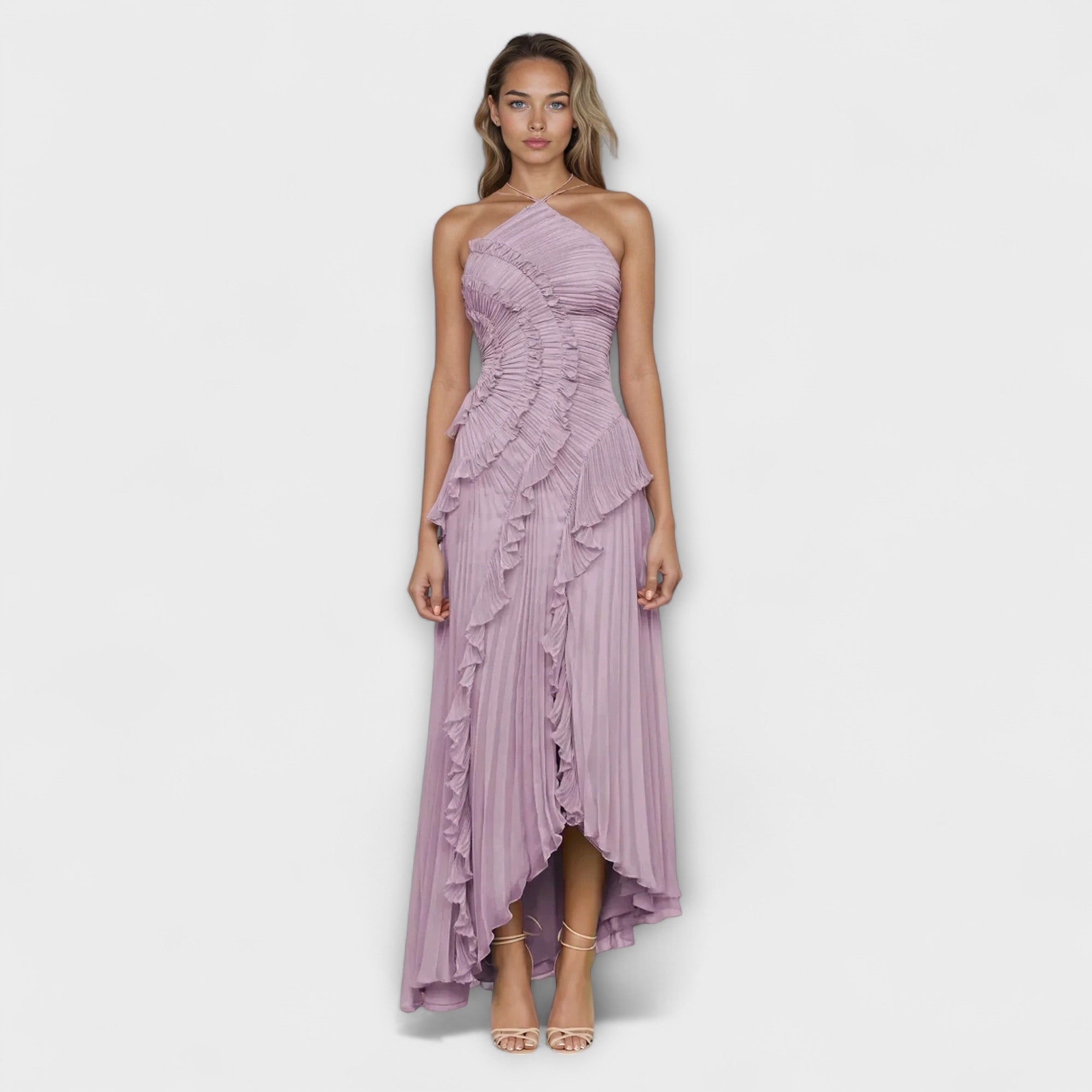 Bionda - Elegantes ärmelloses langes Kleid Lila