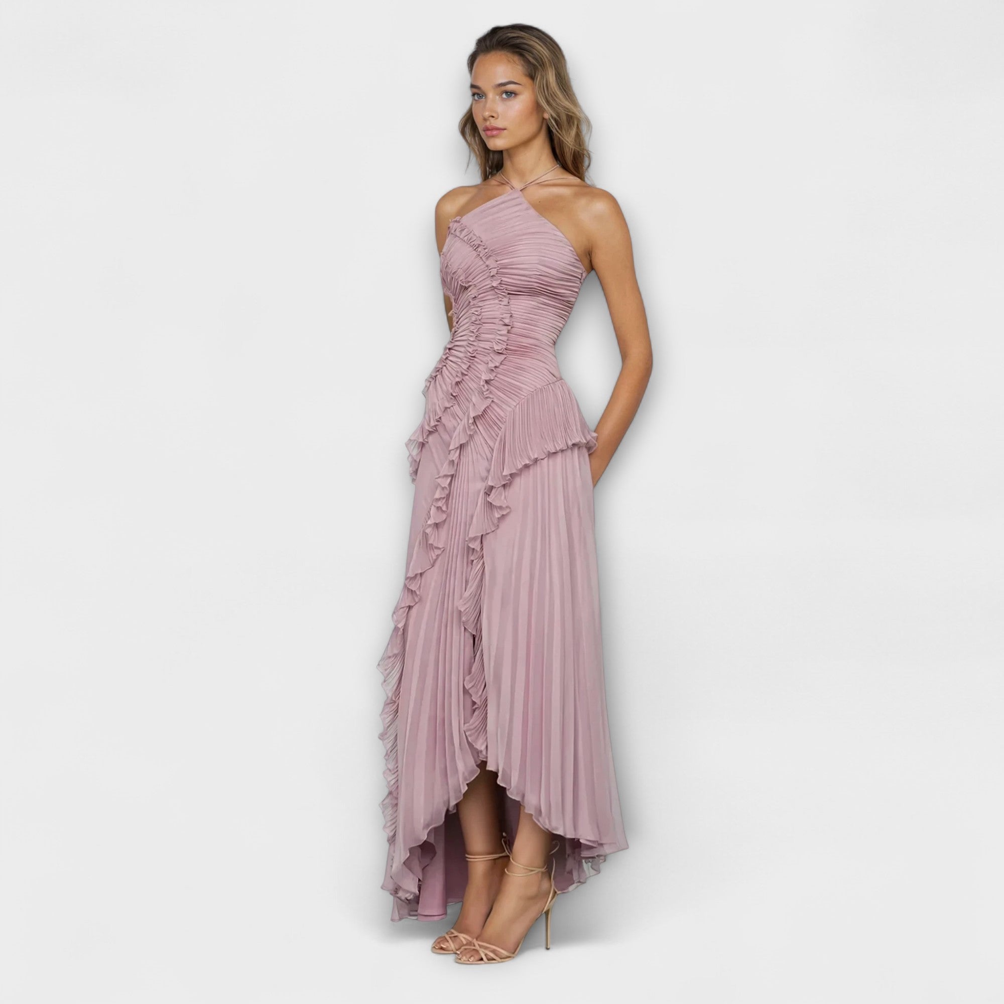 Bionda - Elegantes ärmelloses langes Kleid Lila 2