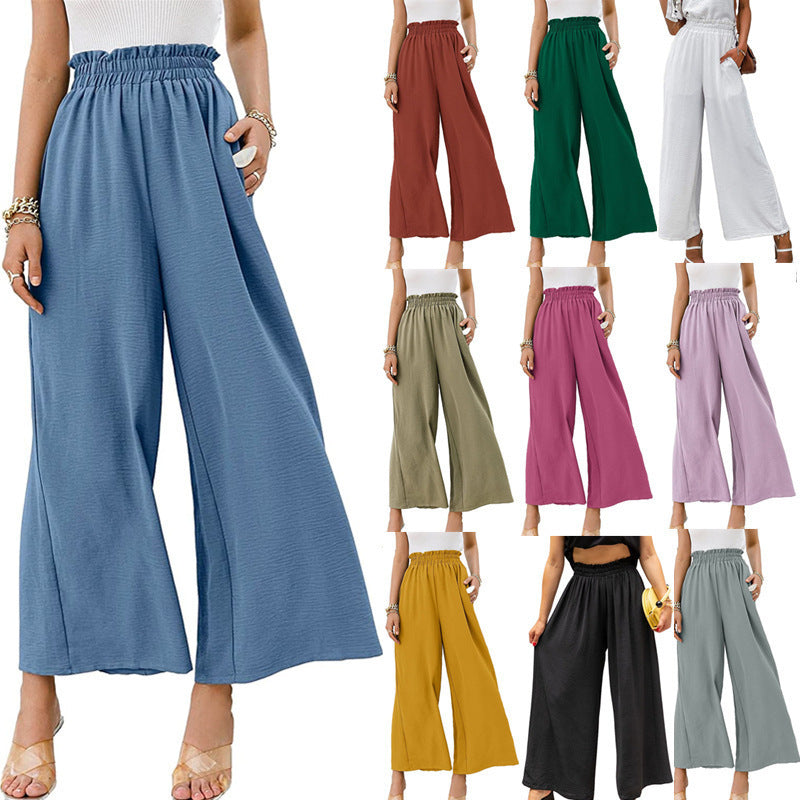 Blanche- Damen Weit geschnittene Sommerhose aus leichtem Material