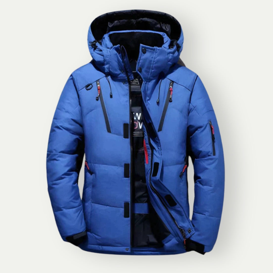 Bonifaz – Leichte Winter Daunenjacke für Herren Blau