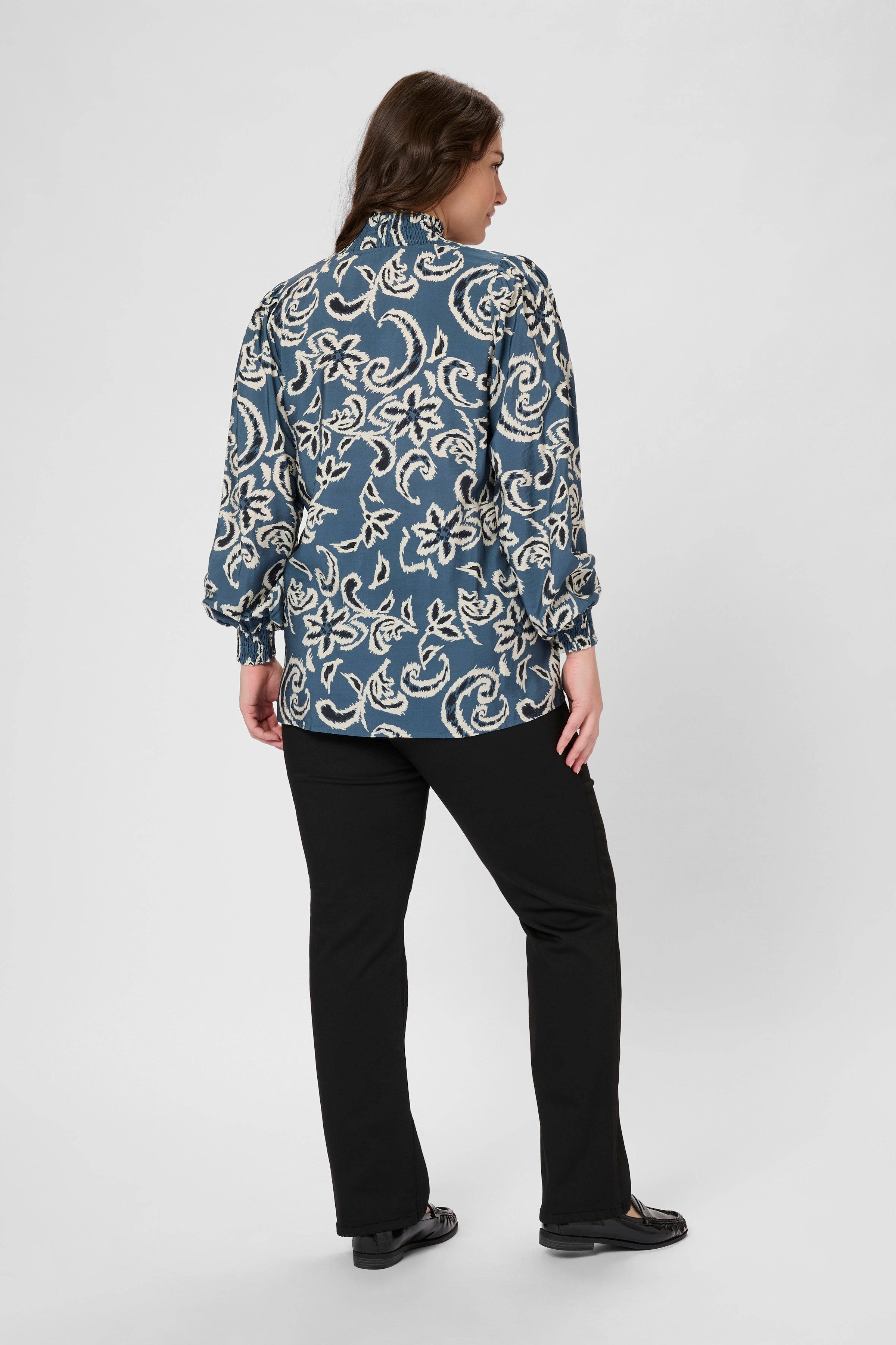 Borghild - Blau Bluse KCmahlia  2