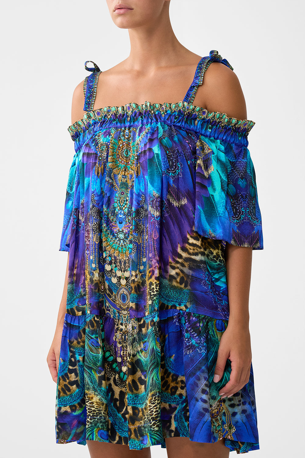 Brigitte - Off-Shoulder-Volantkleid mit Trägern 5