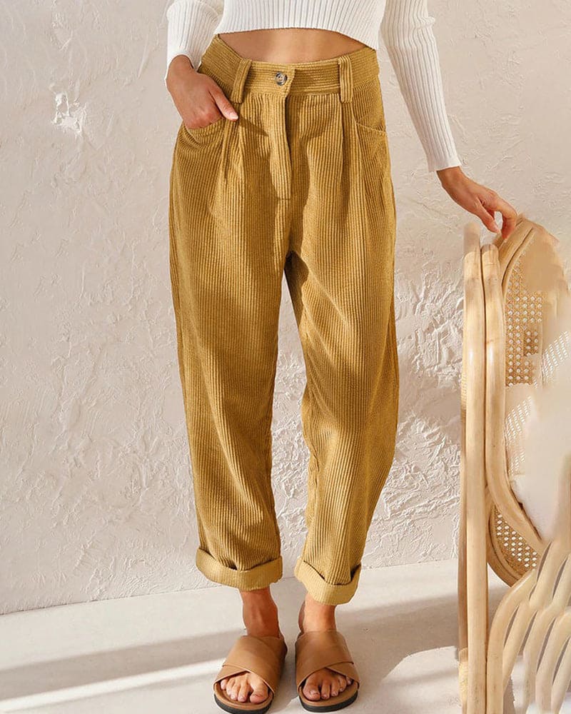 Britta – Cordhose aus Baumwolle mit hoher Taille 2