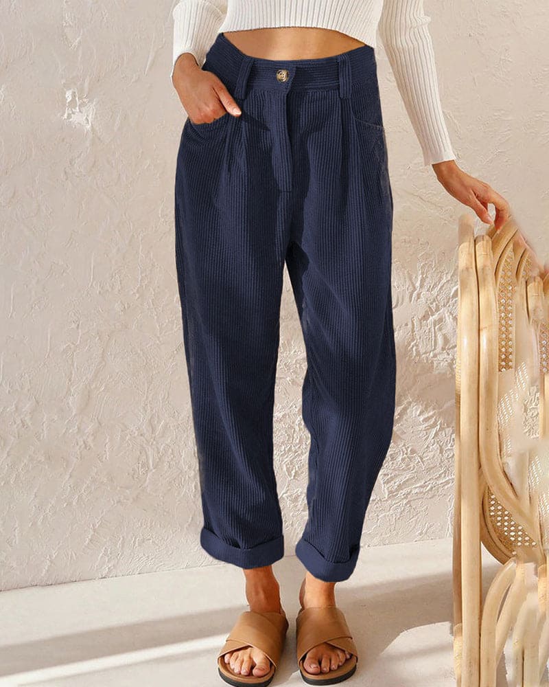 Britta – Cordhose aus Baumwolle mit hoher Taille 5