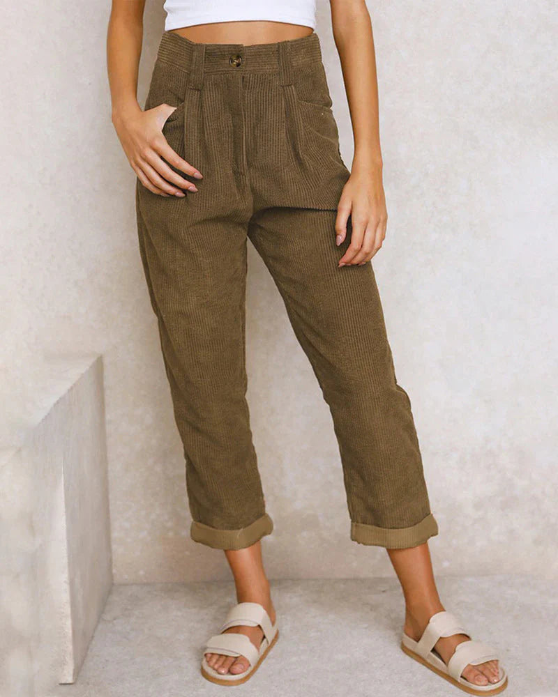 Britta – Cordhose aus Baumwolle mit hoher Taille 6