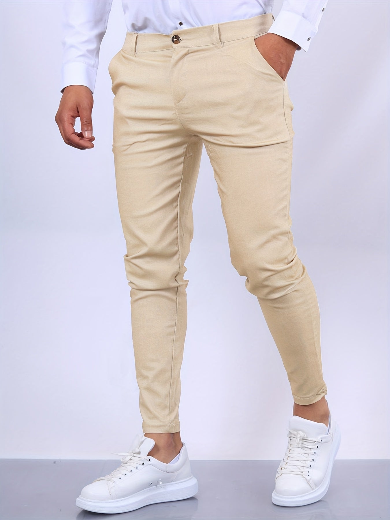 Bruno – Chinohose Herren Slim-Fit Stilvoll Klassisch Alltag 2
