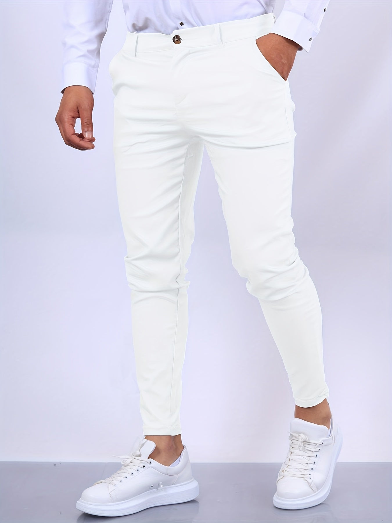 Bruno – Chinohose Herren Slim-Fit Stilvoll Klassisch Alltag 5