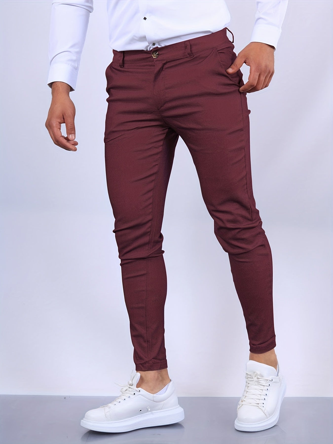 Bruno – Chinohose Herren Slim-Fit Stilvoll Klassisch Alltag 6