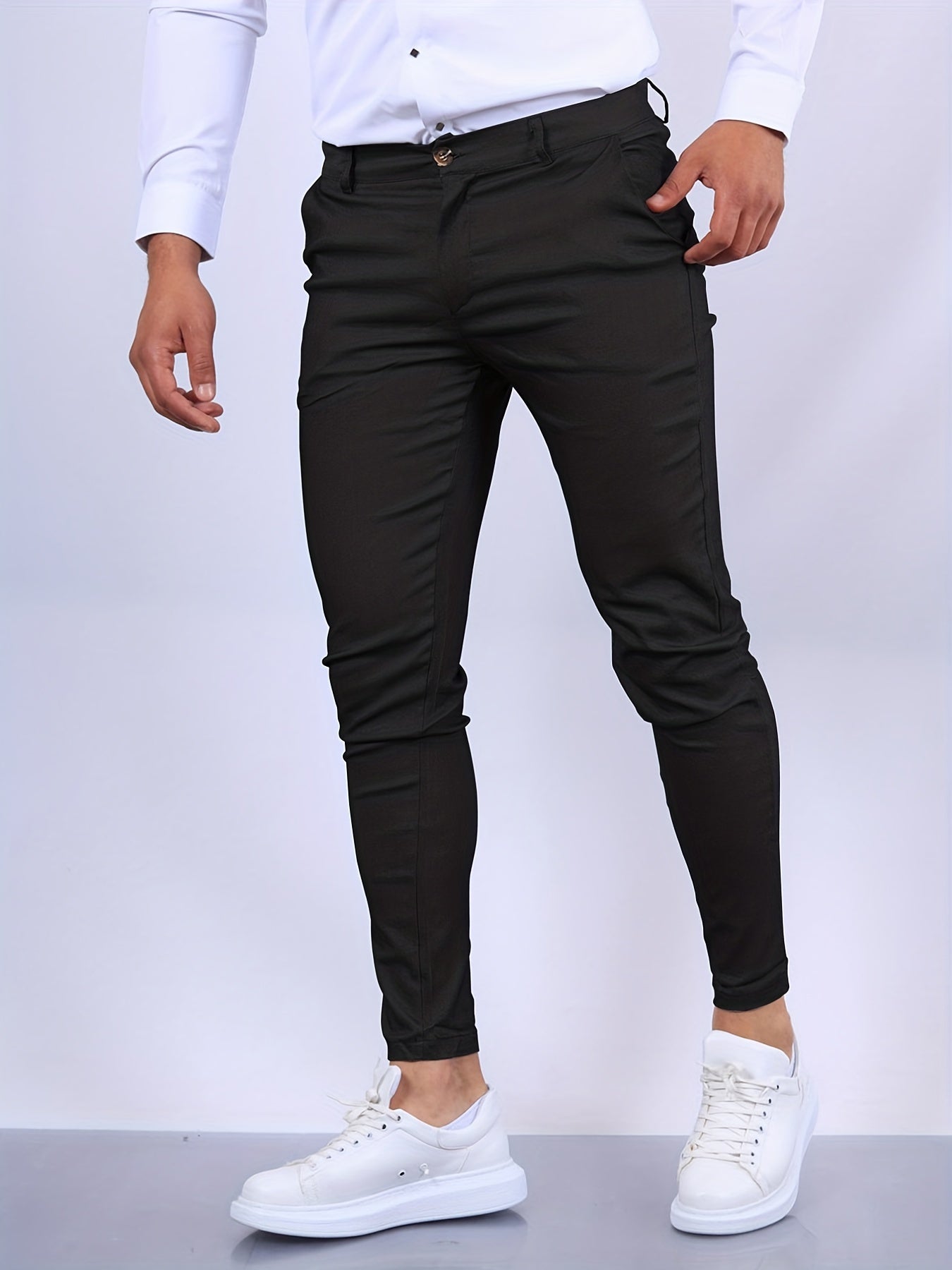 Bruno – Chinohose Herren Slim-Fit Stilvoll Klassisch Alltag 8