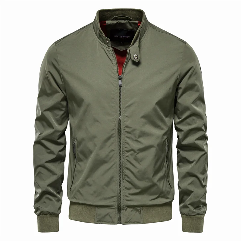 Bruno – Herren Stehkragen-Mid-Season-Jacke Grün