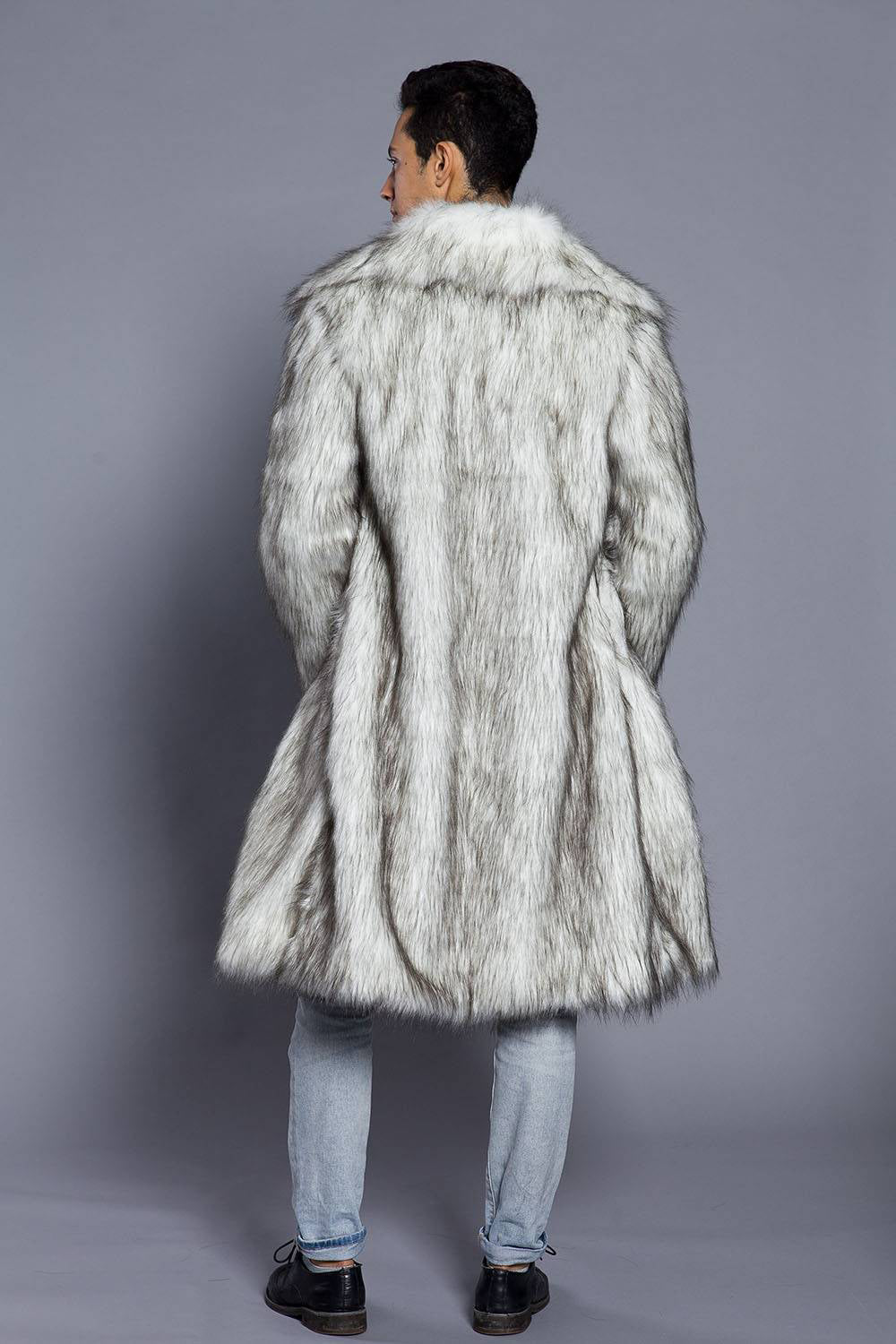 Johannes - Lange Fell-Winterjacke für Herren