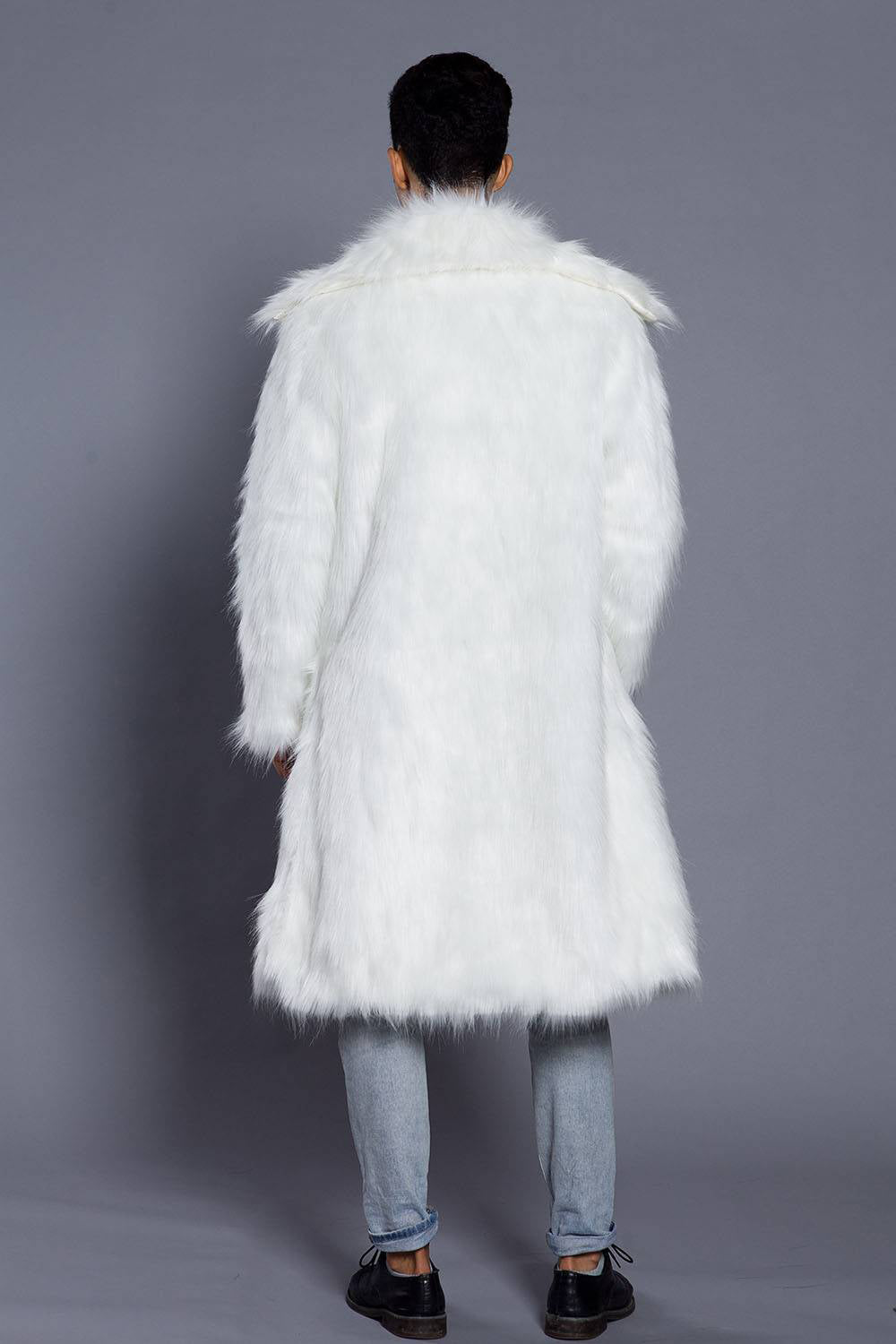 Johannes - Lange Fell-Winterjacke für Herren