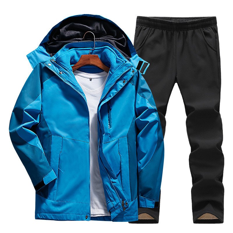 Cäcilia - Wind- & Wasserdichtes Damen Outdoor Softshell Set Blau