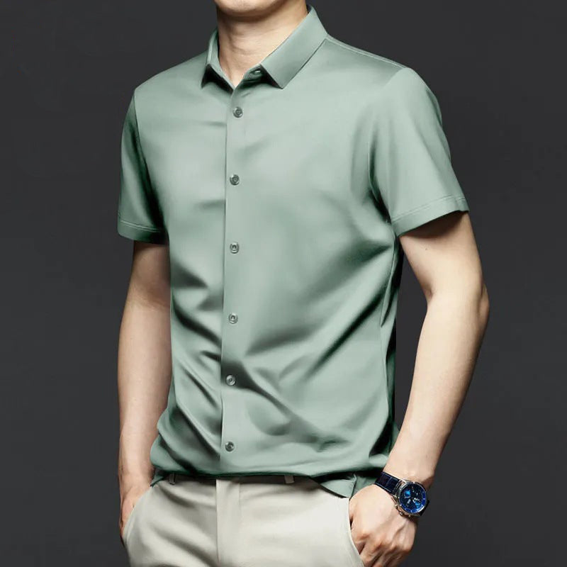 Cäcilian – Knitterfreies Herrenhemd mit Stil Hellgrun