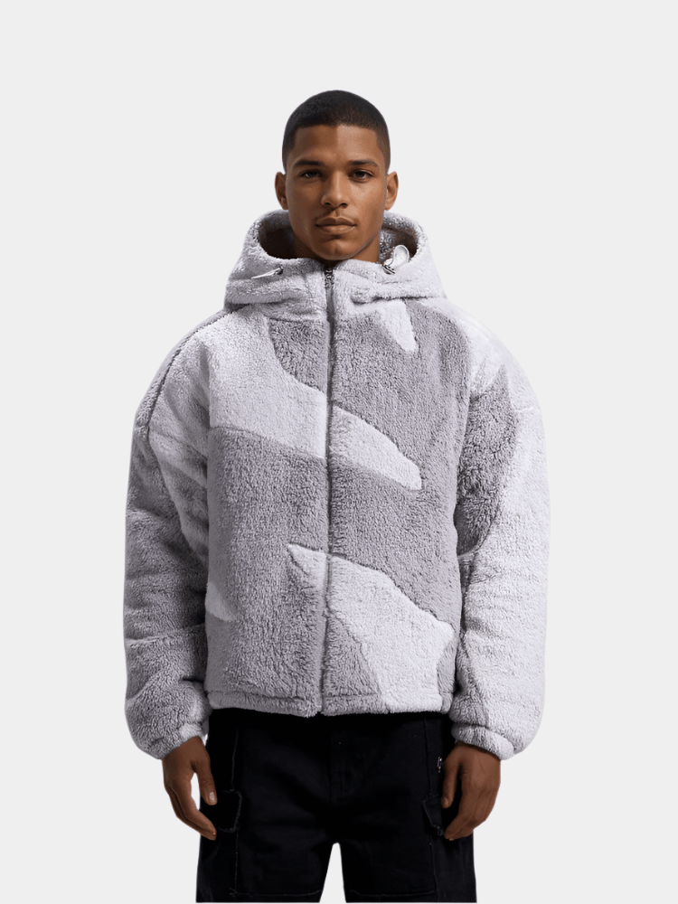 Caius - Fleecejacke im Urbanen Minimalistischen Design Grau