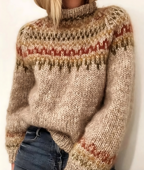 Oona - Eleganter Rollkragenpullover aus isländischer Wolle