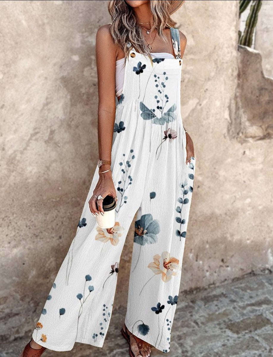 Catrin - Ärmelloser Jumpsuit Weiß 2