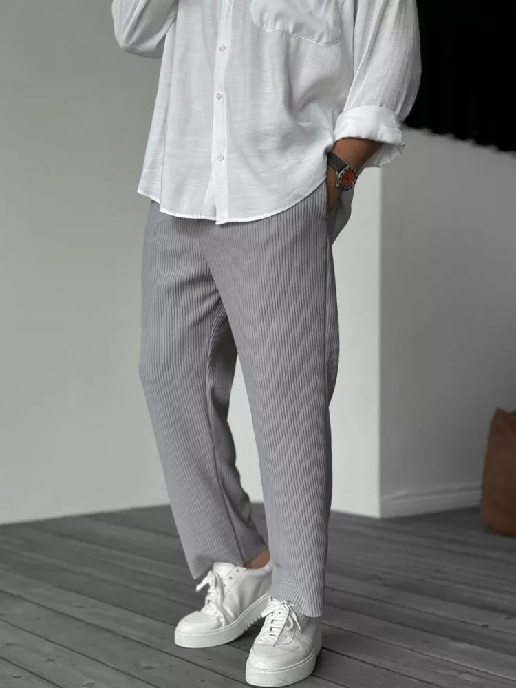 Cay - Cordhose im Lässigen Schnitt für Stil & Komfort Grau