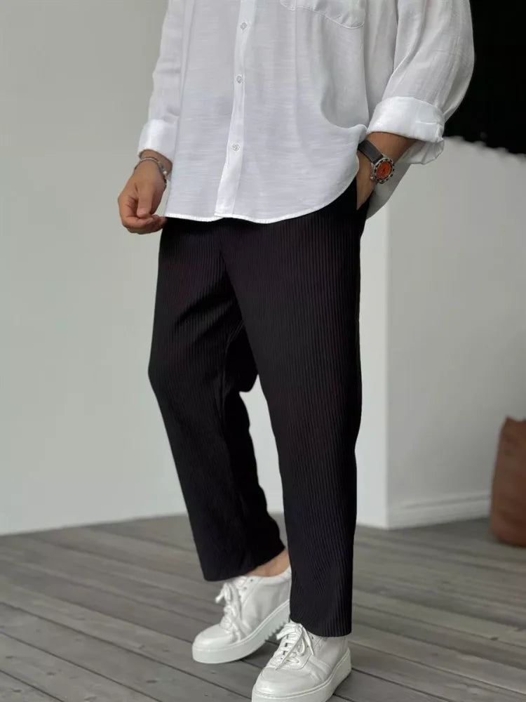 Cay - Cordhose im Lässigen Schnitt für Stil & Komfort Schwarz