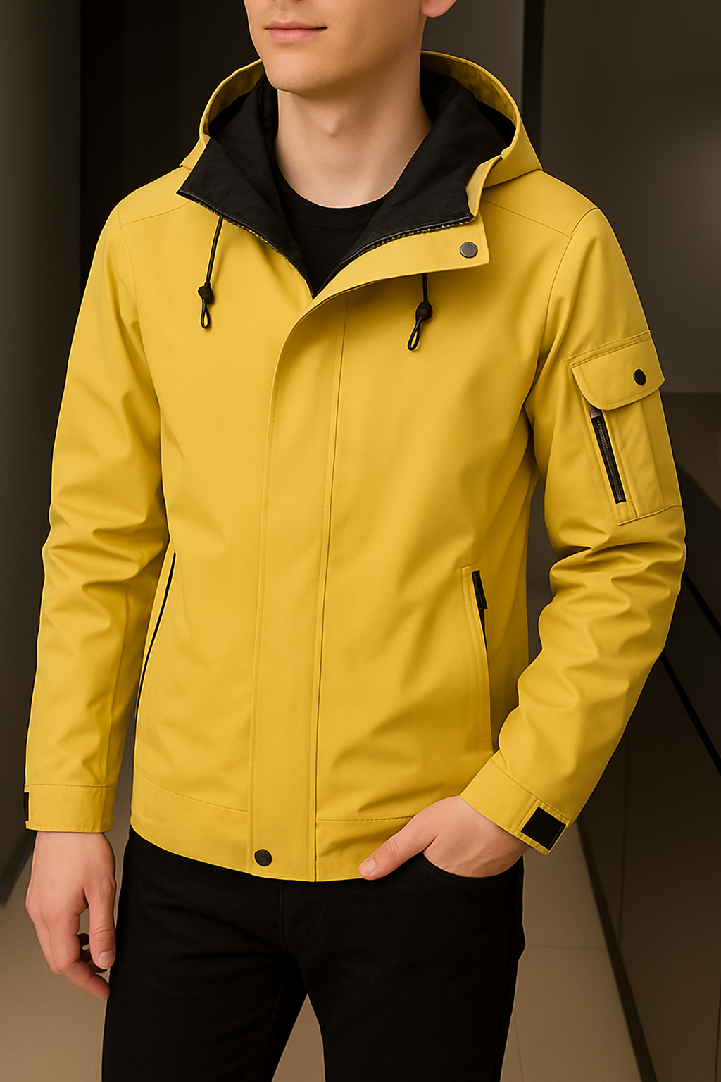 Alexander – Herren Kapuzenjacke mit Praktischen Taschen