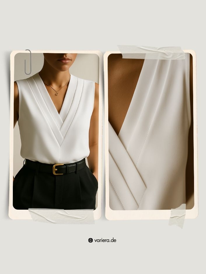 Chloe – Ärmellose Bluse Damen Elegant Sommer Leicht