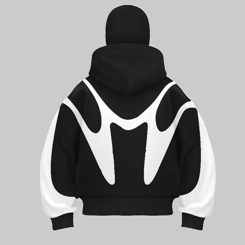 Christian - Hoodie Balaclava Herren Mutiger Stil Streetwear Blau 