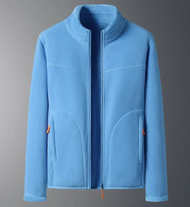 Clarissa - Damen Skijacke mit Hohem Kragen Wasserabweisend Blau