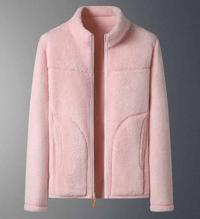 Clarissa - Damen Skijacke mit Hohem Kragen Wasserabweisend Rosa