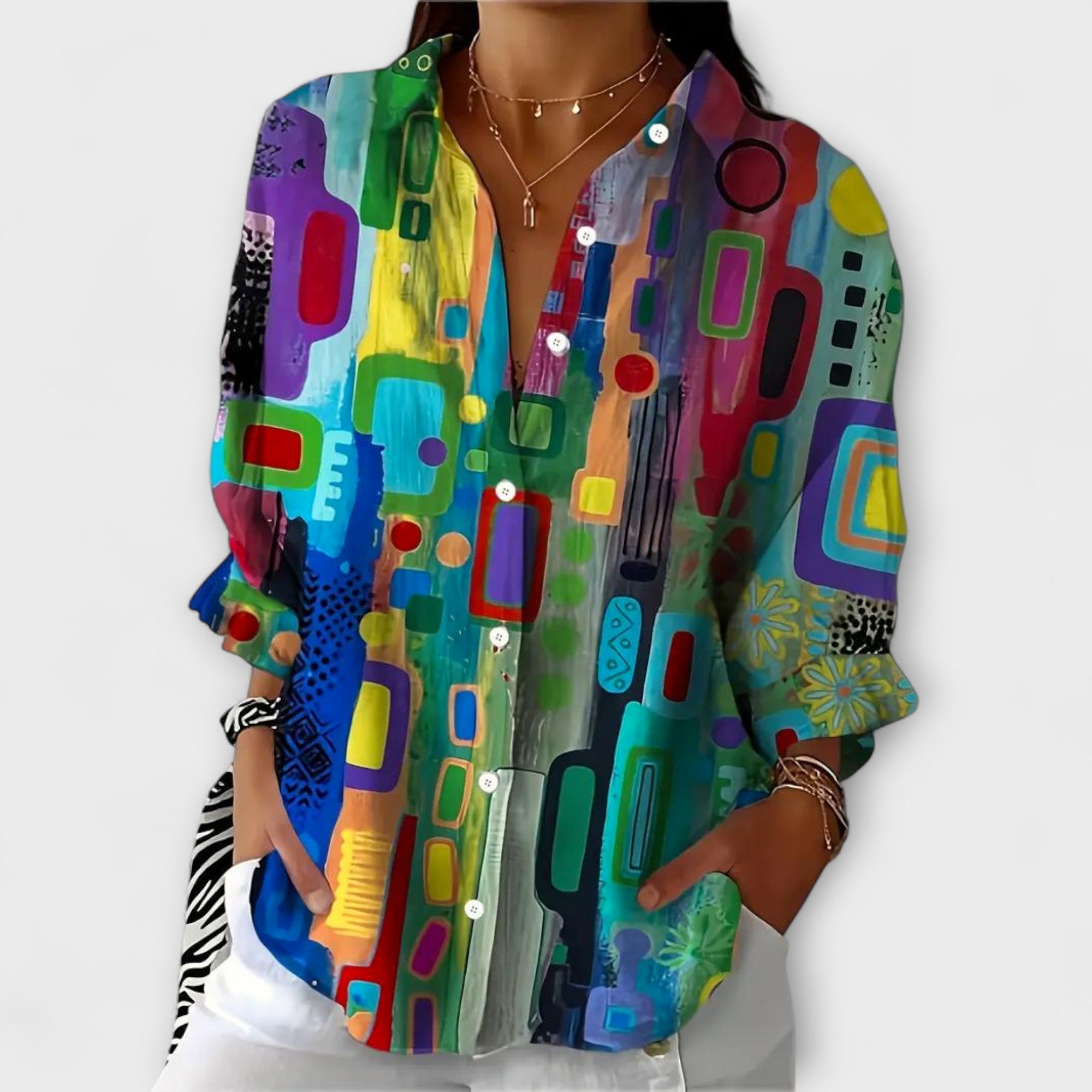  Clarissa - Schicke Bluse Grun